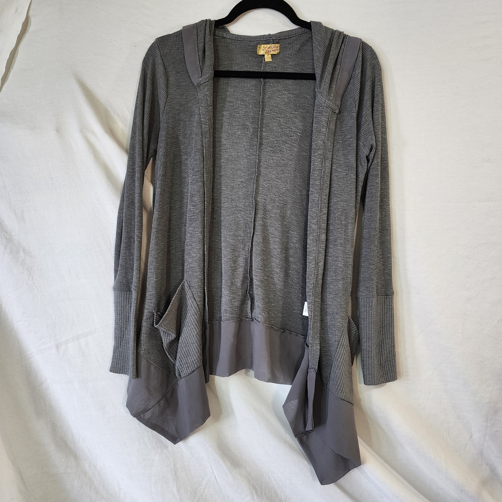 Princess Vera Wang Gray Hooded Cardigan